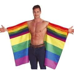 Capa bandera arcoiris orgullo 145x90 cm
