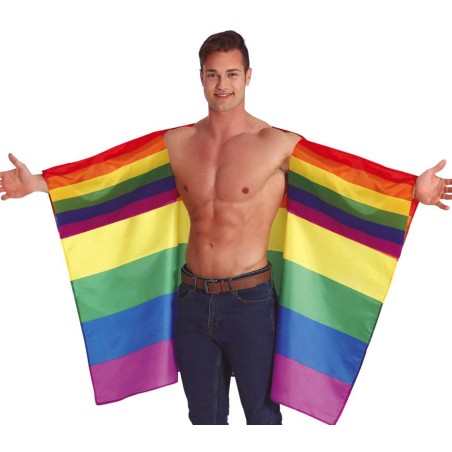 Capa bandera arcoiris orgullo 145x90 cm