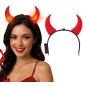 Cuernos de demonio diablo rojos con luz
