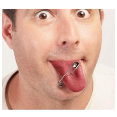 Lengua de latex 6 cm broma-Bromas baratas online