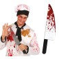 Cuchillo con sangre 42 cm halloween