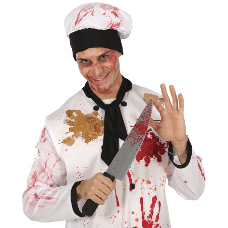 Cuchillo con sangre 42 cm halloween