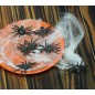 Arañas decoracion halloween 8 unidades 6 cm