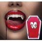 Colmillos vampiro con cruz con termoplastica