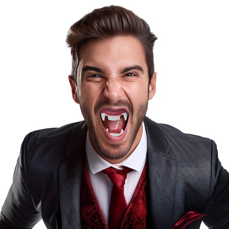 Dientes vampiro o dracula dobles