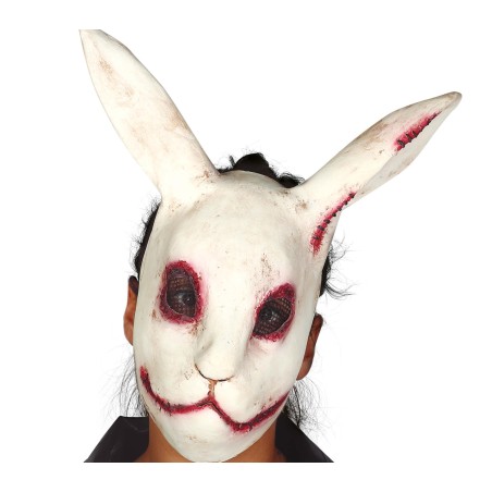 Mascara conejo siniestro terror halloween -Tus disfraces