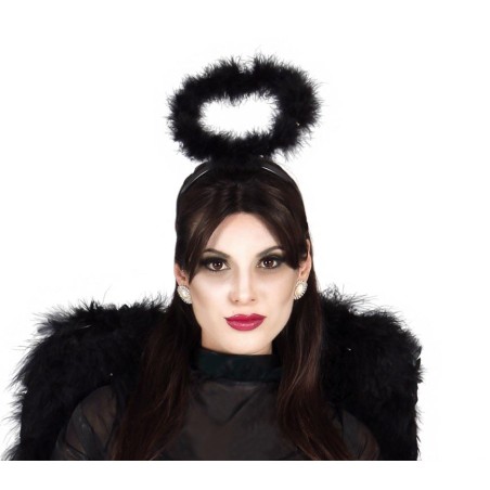 Aureola angel negro caido diadema