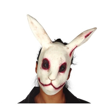 Mascara conejo siniestro terror halloween