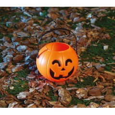 Cesta calabaza 11 cm recogecaramelos halloween