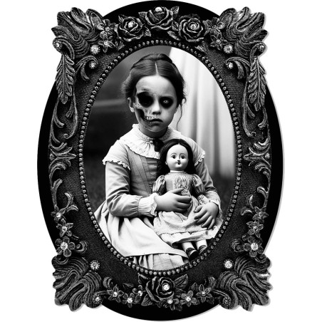 Adhesivo cuadro niña 30x23 cm