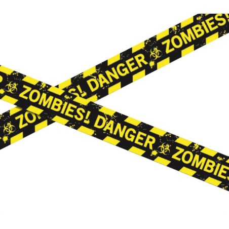 Cinta policia zombie 600 cm precinto danger zombie-Tus disfraces
