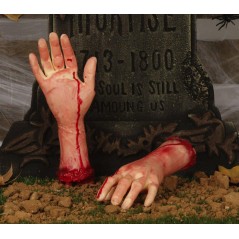 Mano descuartizada 32 cm decoracion halloweeen