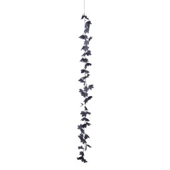 Guirnalda hojas negras 180 cm decoracion halloween-Tus Disfraces