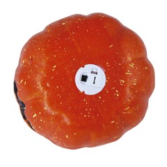 Calabaza 11 cm con luz decoracion hallow een-Tus Disfraces baratos