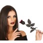 Rosa negra 42 cm decoracion gotica novia cadaver
