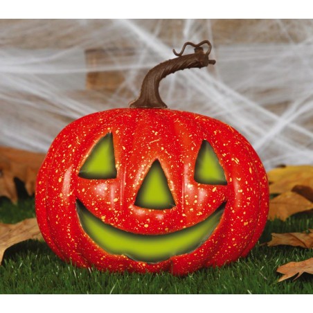 Calabaza halloween 20 cm con luz-Tus Disfraces baratos