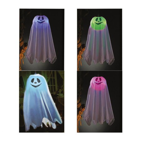 Fantasma con luz 60 cms colgante halloween