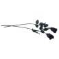 Rosa negra 42 cm decoracion gotica novia cadaver