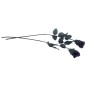 Rosa negra 42 cm decoracion gotica novia cadaver