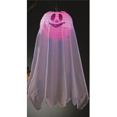 Fantasma con luz 60 cms colgante halloween-Tus disfraces Halloween