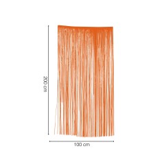 Cortina naranja 100 x 200 cms.