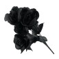 Ramo rosas negras 35 cm decoracion siniestra
