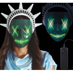 Mascara purga libertad con luz -Tus disfraces baratos