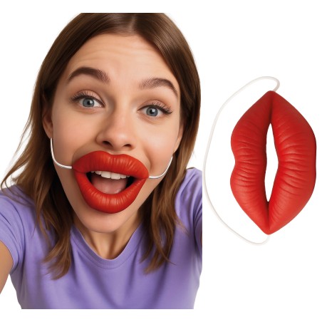 Labios gigantes rojos besame-El Informal bromas