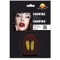 Colmillos vampiro oro con termoplastica