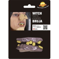 Dentadura doble bruja dientes-Tus Disfraces