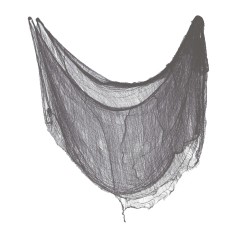 Tela negra rasgada decoracion halloween 76x228 cm-Tus disfraces
