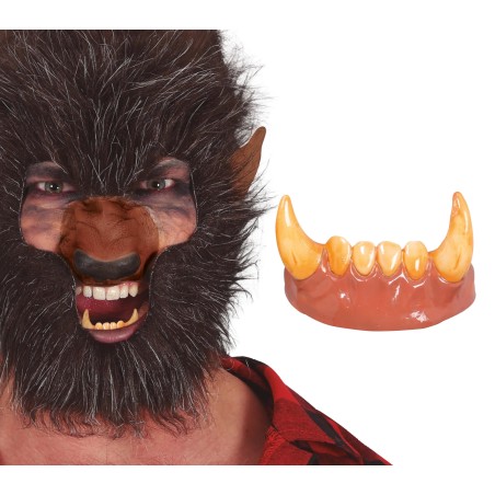 Dientes colmillos hombre lobo licantropo-Tus Disfraces