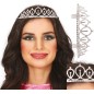 Diadema princesa oro metalica adulto tiara