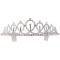 Diadema princesa oro metalica adulto tiara