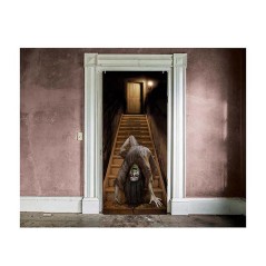 Decoracion puerta niña poseida 80x180 cm-Tus Disfraces baratos