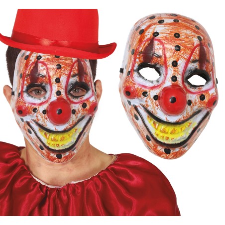 Mascara payaso terror en pvc halloween -Tus disfraces