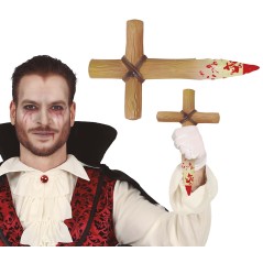 Cruz estaca de 30 cm mata vampiros-Tus Disfraces