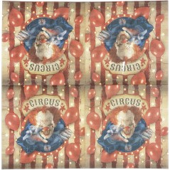 Servilletas fiesta payaso terror globo 12 uds 33 cm-Tus Disfraces