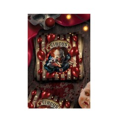 Servilletas fiesta payaso terror globo 12 uds 33 cm-Tus Disfraces