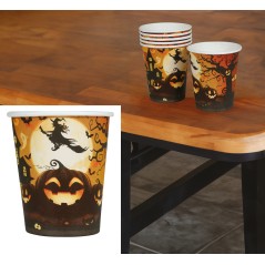 Vasos calabazas 6 uds 9 cm -Tus disfraces baratos