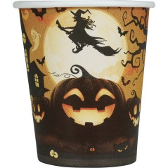 Vasos calabazas 6 uds 9 cm -Tus disfraces baratos