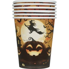 Vasos calabazas 6 uds 9 cm -Tus disfraces baratos