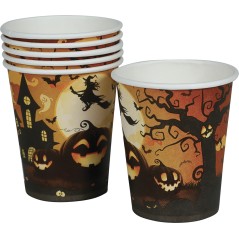 Vasos calabazas 6 uds 9 cm -Tus disfraces baratos