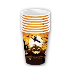Vasos calabazas 6 uds 9 cm -Tus disfraces baratos