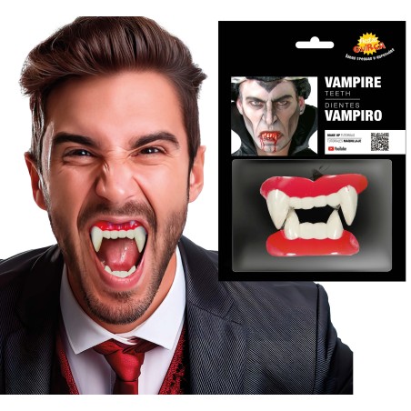 Dentadura vampiro doble-Tus Disfraces