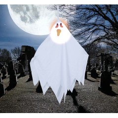 Figura fantasma colgante con luz de 70 cm