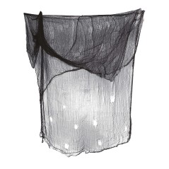 Tela negra rasgada decoracion halloween 500 cm