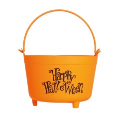 Caldero halloween naranja 30 cm