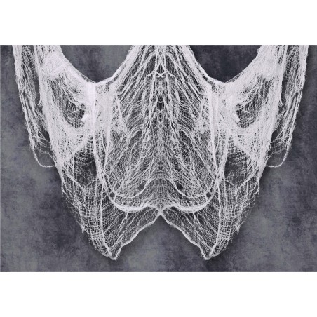 Tela blanca rasgada decoracion halloween 500 cm-Tus disfraces