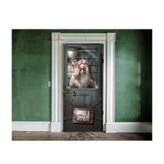 Decoracion puerta Psiquiatrico 80x180 cm-Tus Disfraces baratos